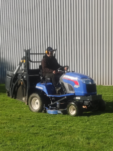 ride on mowing commercial grounds